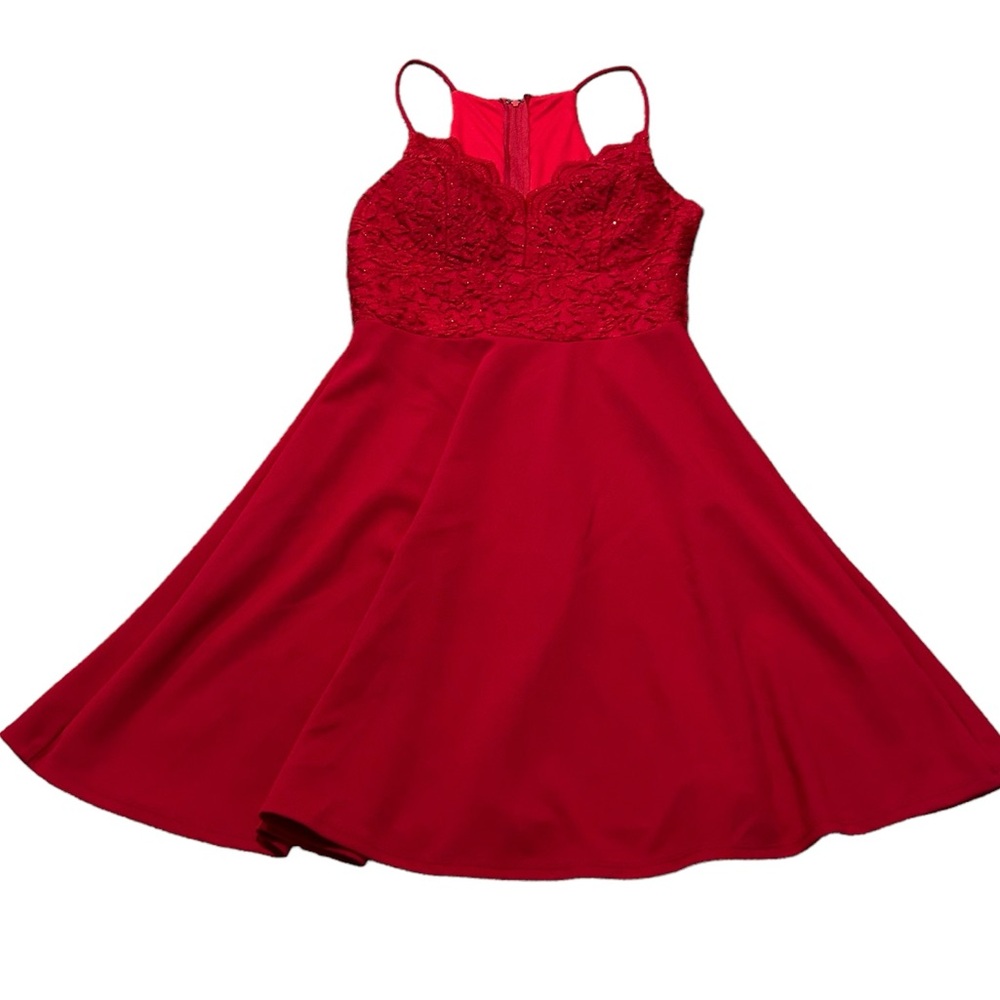 3/$15 CITY STUDIO red formal mini dress